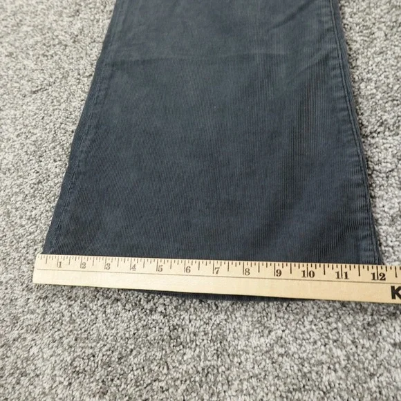 NEW American Eagle Jeans Womens 16 Blue Gray Corduroy Hi Rise Flare Flex Stretch - Picture 3 of 14